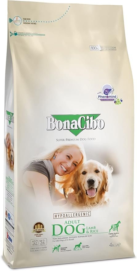 BONACIBO Adult Dog ~ Lamb & Rice, 4 kg