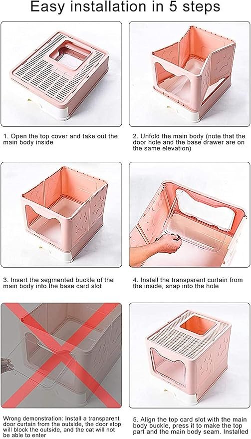 Foldable Cat Litter Box