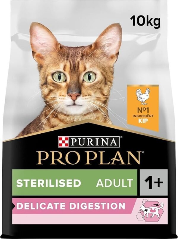 Pro Plan Cat Sterilised Adult cat kibble Rich in Chicken - cat food for sterilized & neutered cats 10kg