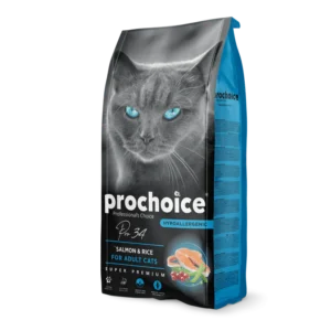 PROCHOICE_Pro34_15kg_1 Prochoice Pro34 Salmon & Rice 15 Kg Adult Cat Food
