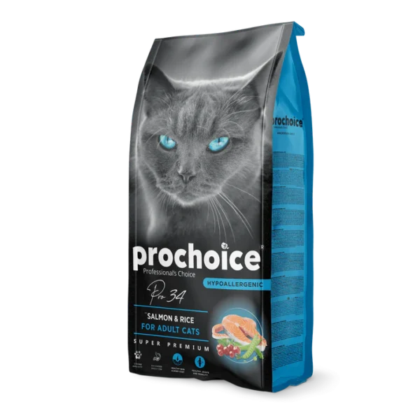 Prochoice Pro34 Salmon & Rice 15 Kg Adult Cat Food