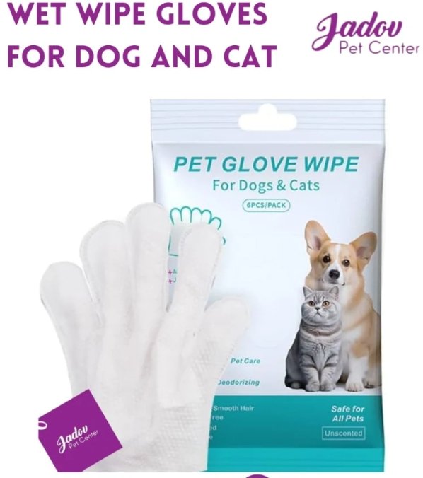 Pet Glove Wipe For Dogs & Cats