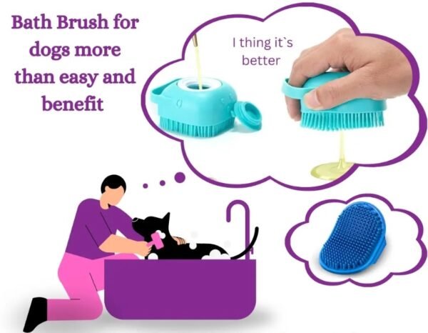 Bath Brush For Dogs More Than Easy And Benefit