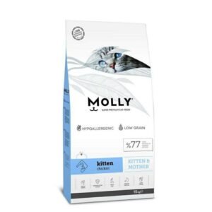 Molly Super Premium 15kg Healthy Growth Kitten Chicken Dry Cat Food